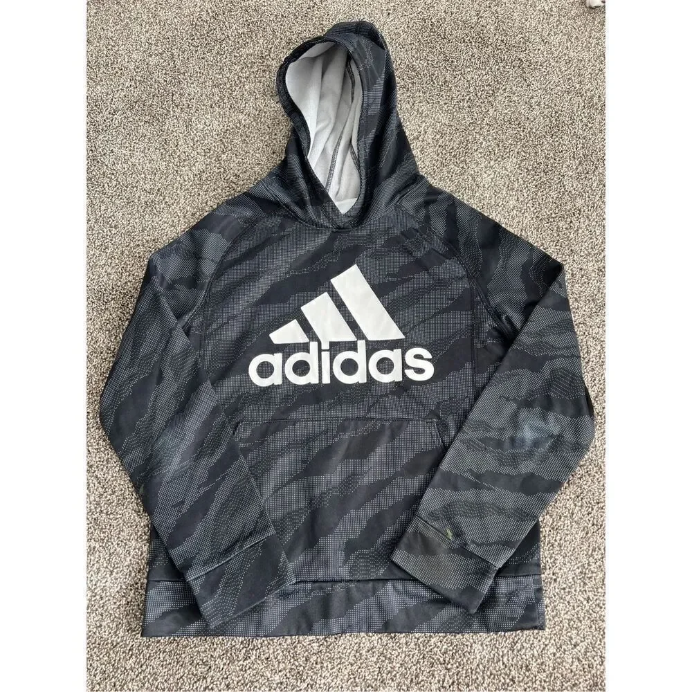 Adidas youth medium (10-12) lightweight camo hoodie